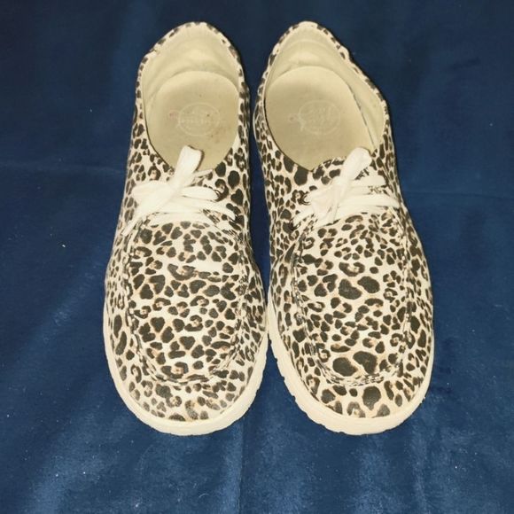 Leopard print pull on boots - Picture 1 of 7